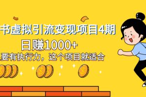 ，日赚1000+只要有执行力，这个项目就适合