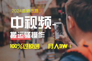 中视频新思路，双重去重100%过原创，一键分发多平台变现，简单无脑，日…