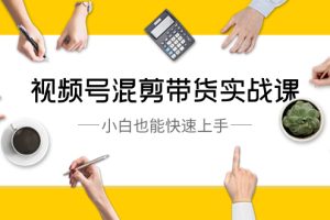 视频号-混剪带货实战课,小白也能快速上手(10节课)