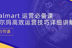 Walmart 运营必备课:沃尔玛高效运营技巧详细讲解 (15节课)