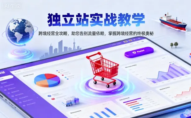 独立站实战教学，跨境经营全攻略，助您告别流量依赖，掌握跨境经营的终极奥