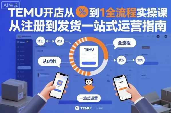 新手必看！TEMU开店从0到1实战指南，轻松月入过万