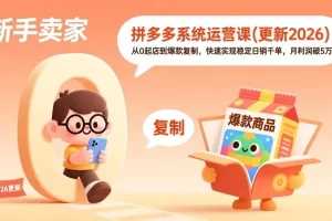 拼多多电商0-1(更新2026)