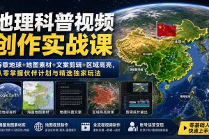 谷歌地球高阶玩法全攻略：从零打造爆款地理科普视频，独家揭秘伙伴计划与素材剪辑秘籍