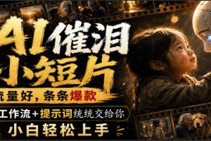 AI催泪短片制作全攻略：爆款工作流与提示词一键交付，新手也能轻松打造高流量作品