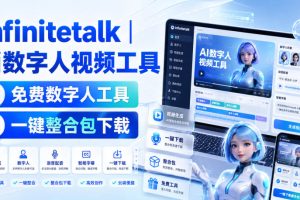 AI数字人视频制作神器，Infinitetalk免费整合包，一键下载即用