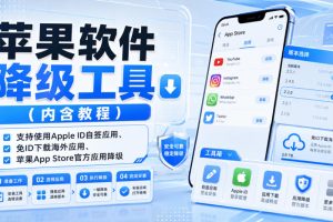 苹果应用降级全能工具箱：免ID下载海外App，官方应用版本随心切换